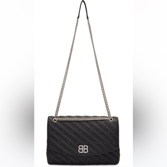 BALENCIAGA Calfskin BB Matelasse Large Chain Shoulder Bag. - Picture 13 of 13